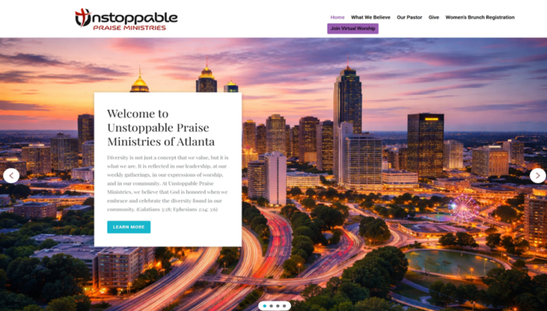 Unstoppable Praise Ministries Website